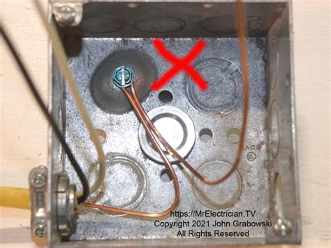 can you leave metal outliet box un secured|do metal outlet boxes ground.